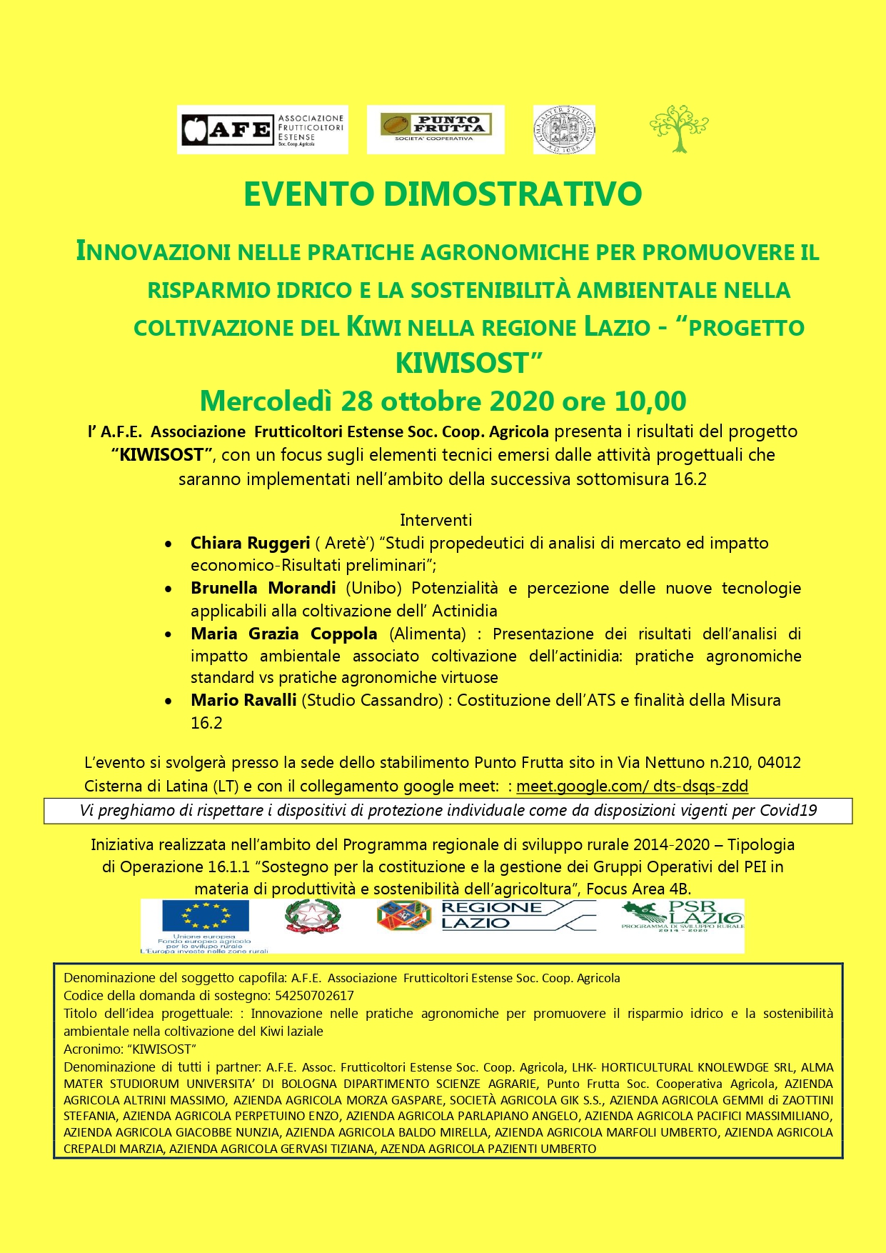 KIWISOST: EVENTO DIMOSTRATIVO